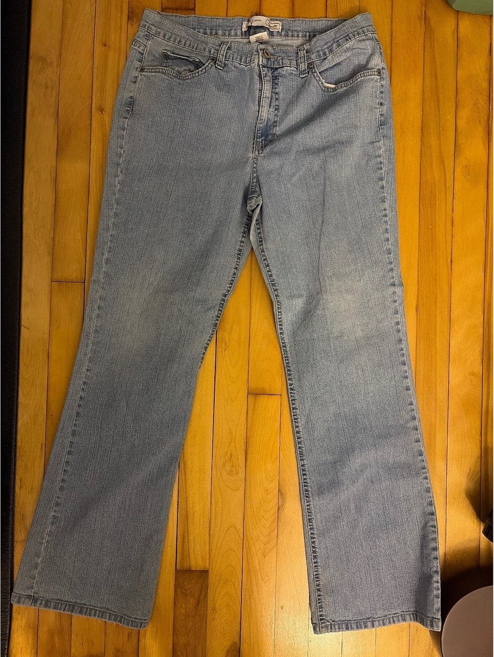 Jaclyn Smith Angel Fit Light Blue Denim Jeans Size 14